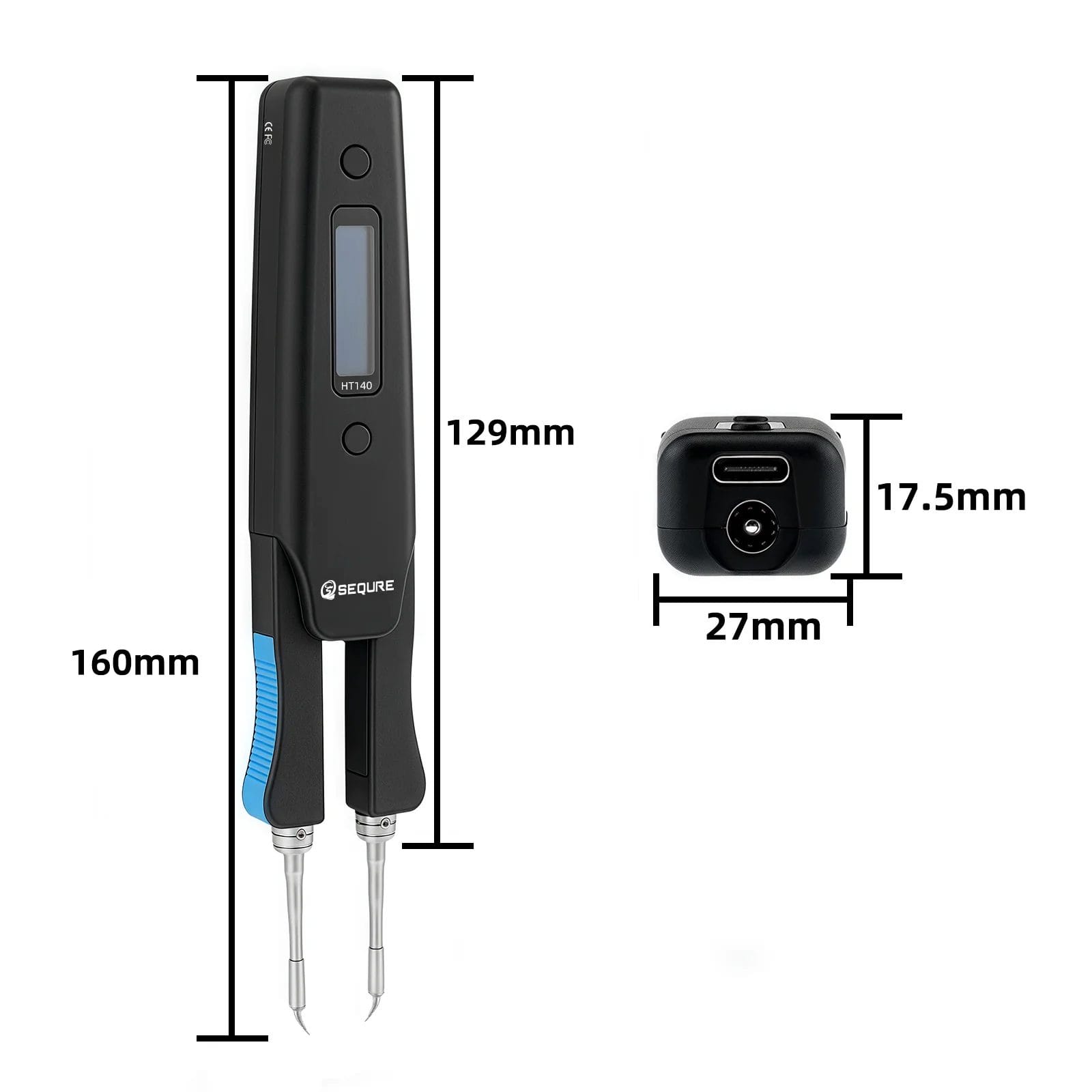 Sequre HT140 2-in-1 Hot Tweezers Repair Tool for SMD 3 Sequre HT140 2-in-1 Hot Tweezers Repair Tool for SMD - Image 3