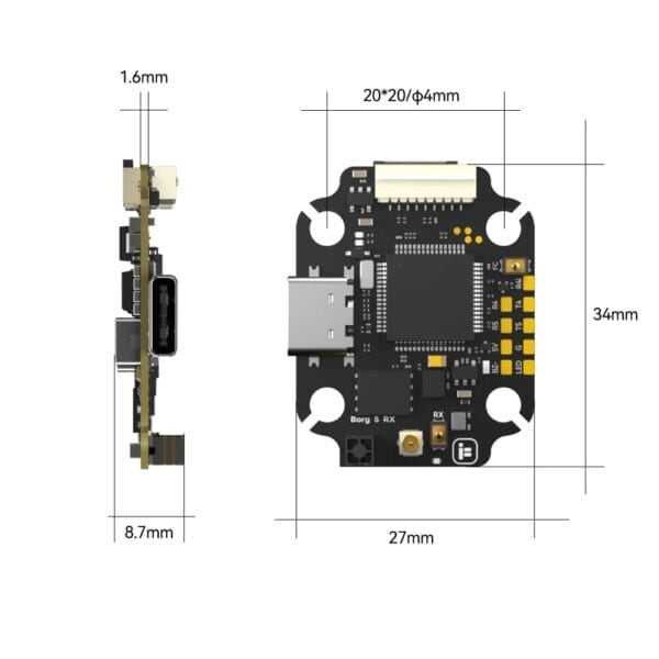 iFlight Borg 5S RX Flight Controller ELRS 2.4G - Image 5