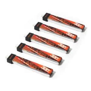 BetaFPV LAVA 1S 300mAh 75C BT2.0/A30 Battery (5 pack)