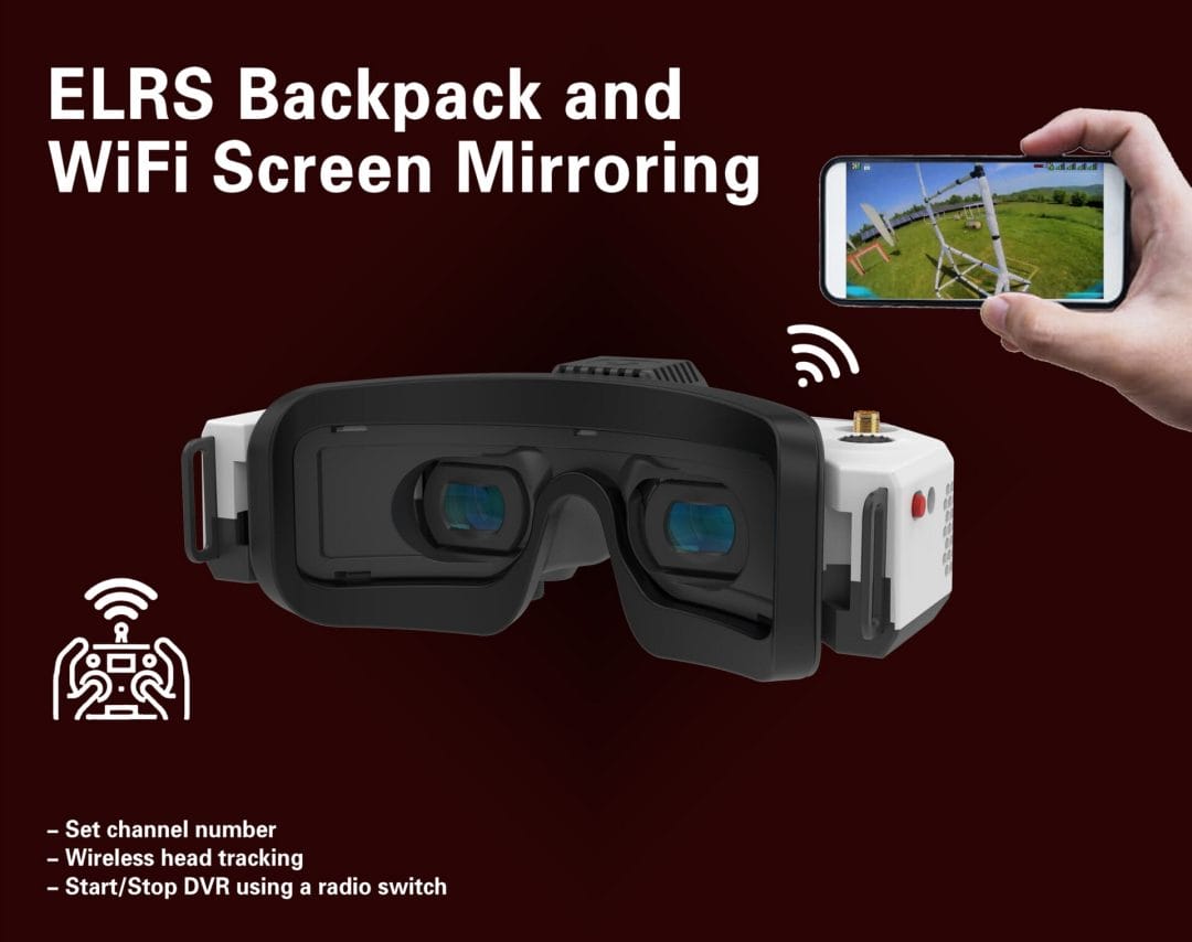 HDZero FPV Goggles 2 (HDZ3520) 13 hdzero fpv goggles v2 hdz3520 syntegra austrralia product drone white red description 05