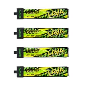 BetaFPV LAVA Series II 1S 680mAh 95C BT2.0/A30 Battery (4 pack)