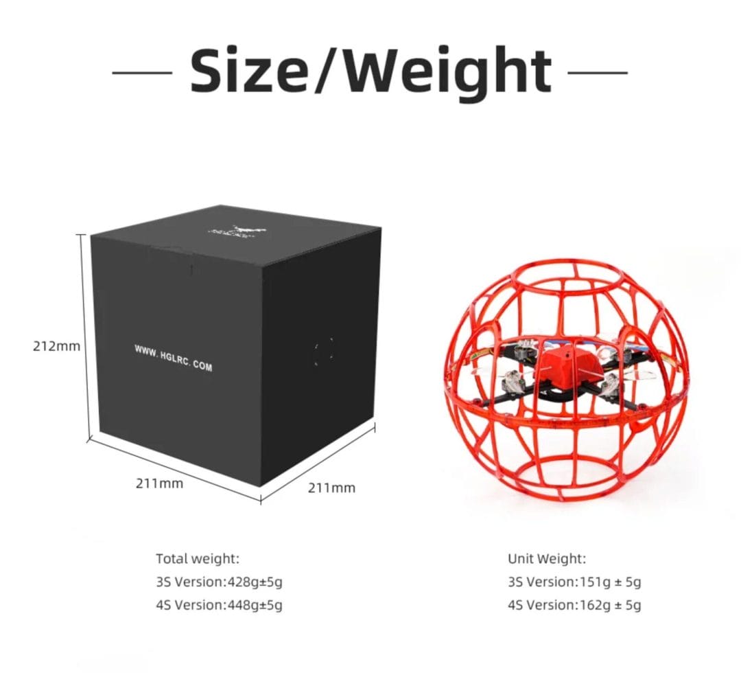 HGLRC D200 Training and Competition Soccer Drone 4S ELRS 2.4G (LOS) 16 hglrc d200 training and competition soccer drone 4s elrs 2 4g los mantisfpv description 11