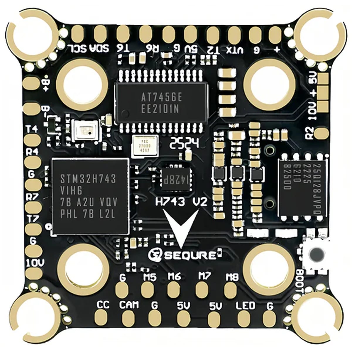 SEQURE H743 V2 ICM42688P 4-8S Dual BEC Flight Controller - MantisFPV